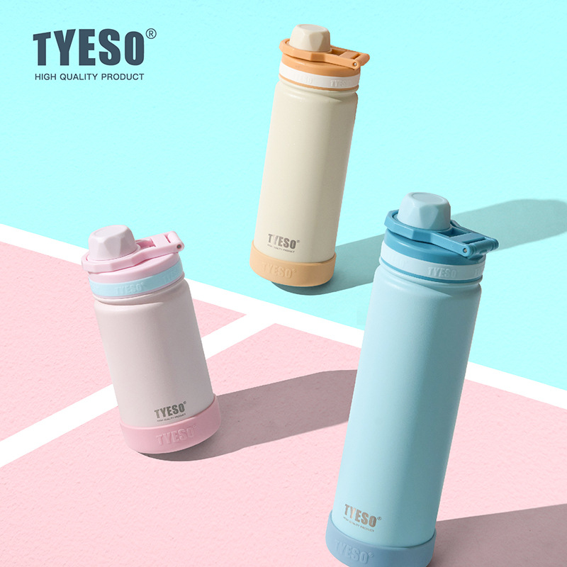 Sports Equipment 5 Years Old - TYESO Stainless Steel Vacuum Flask 420/600/750ml