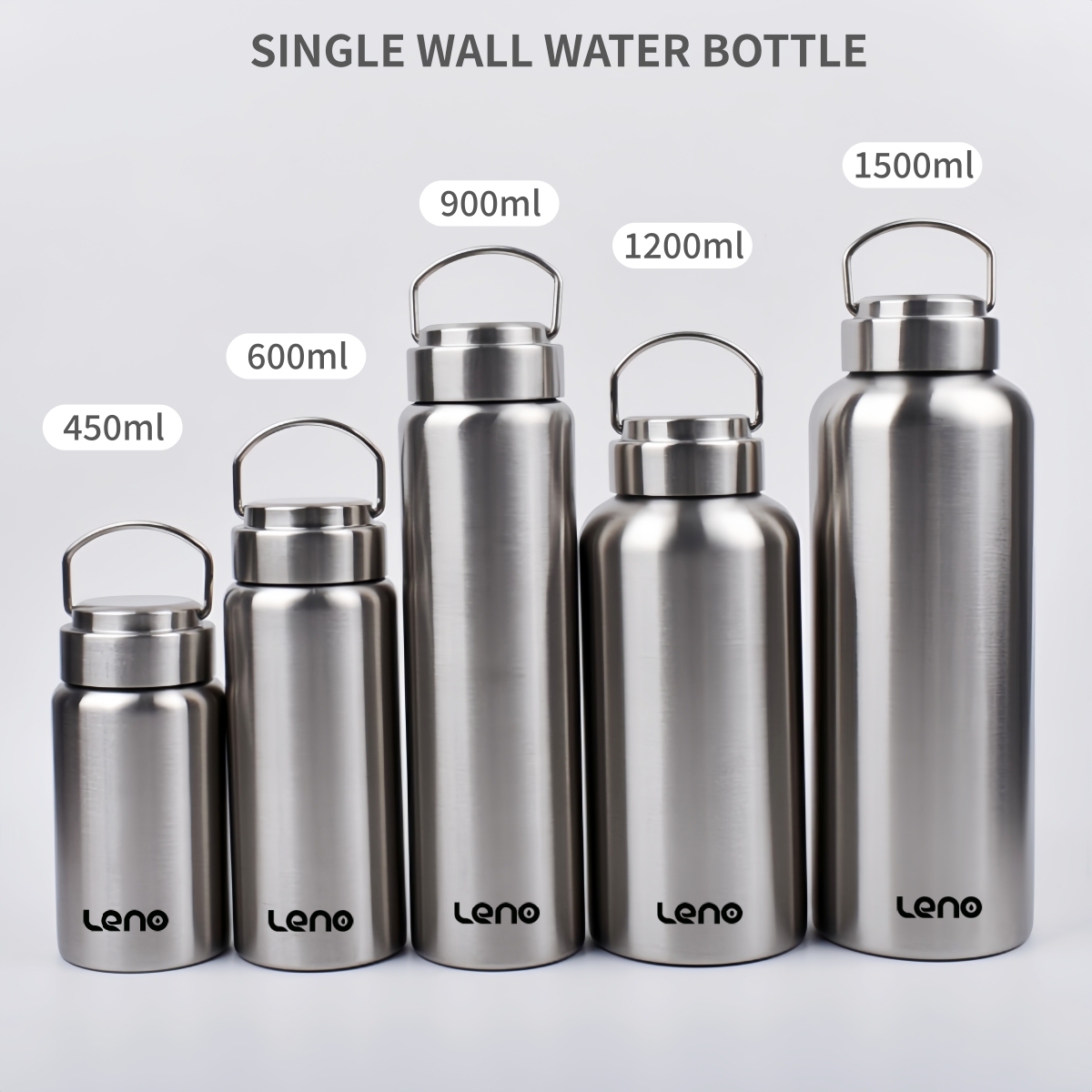 Sports Equipment 5 Years Old - 1pc Large Capacity Stainless Steel Sport