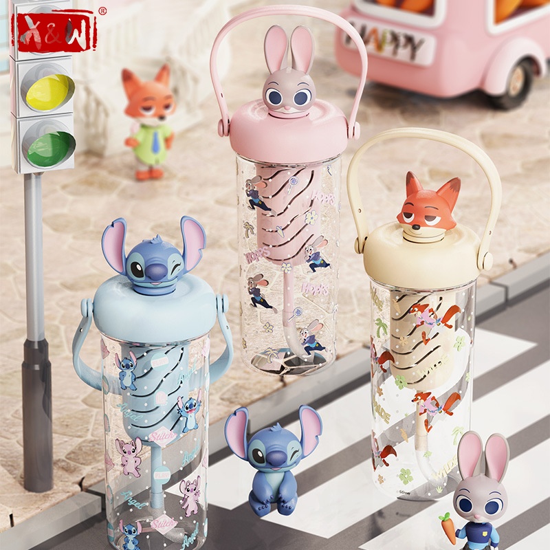 Xin Sports Equipment - X&W Zootopia Straw Water Bottle Summer