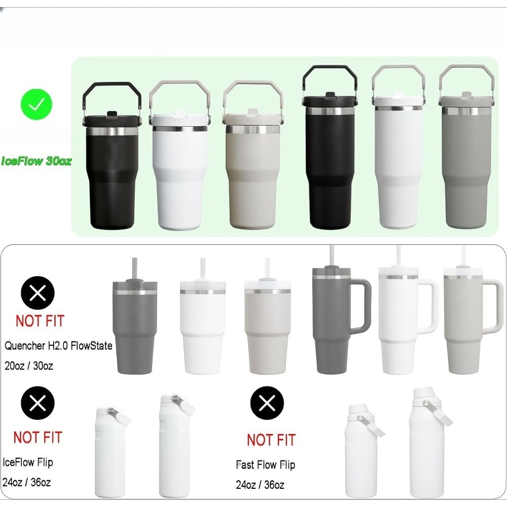 30 Oz Plastic Cup Lid Replacem - Sports Water Bottle Insulated 评论和价格