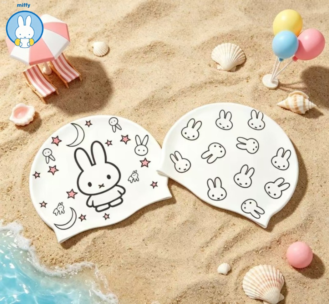 Kawaii Miffy New Cute Silicone - Swim Cap Silicone 评论和价格