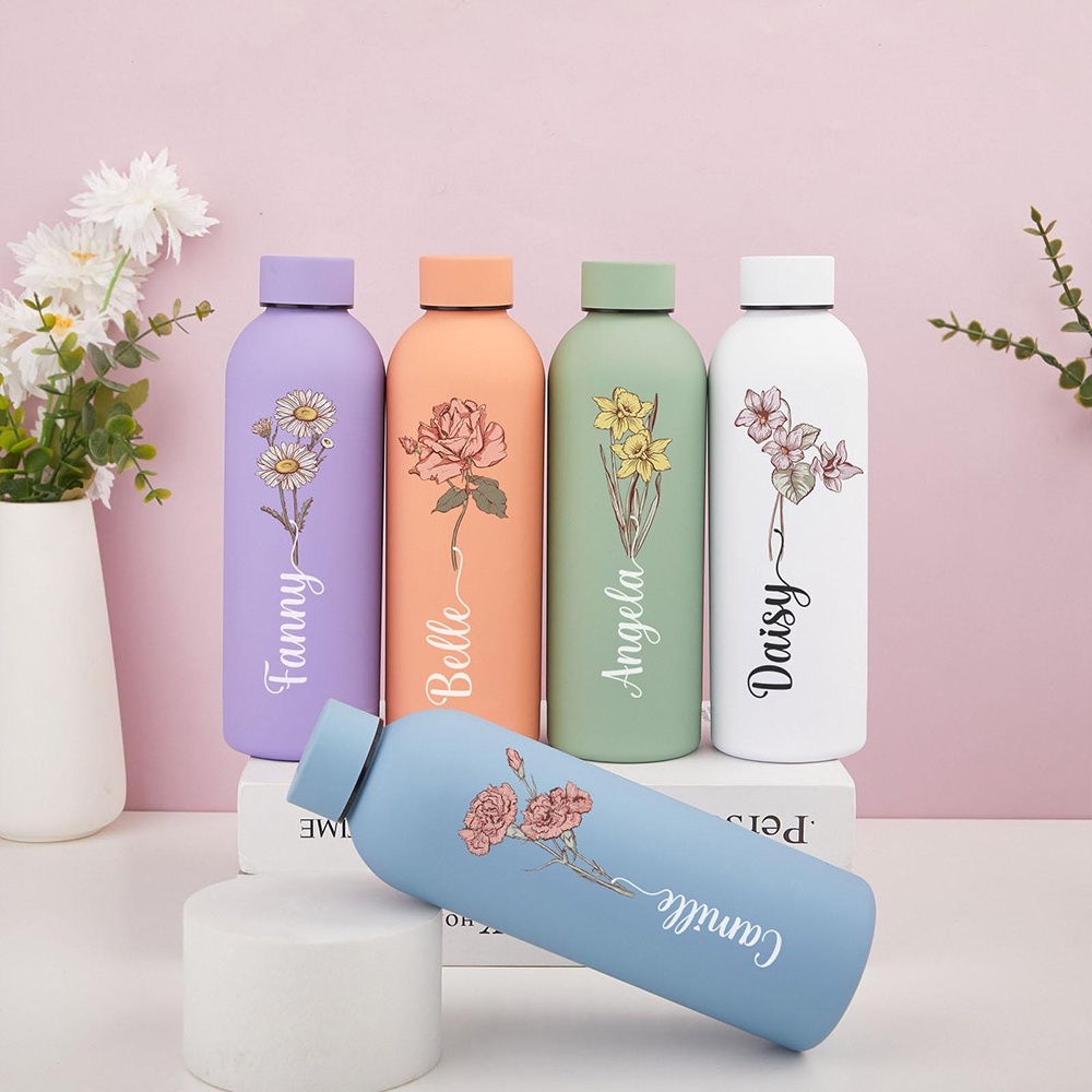Customized Floral Water Bottle - Sports Water Bottle Insulated 评论和价格