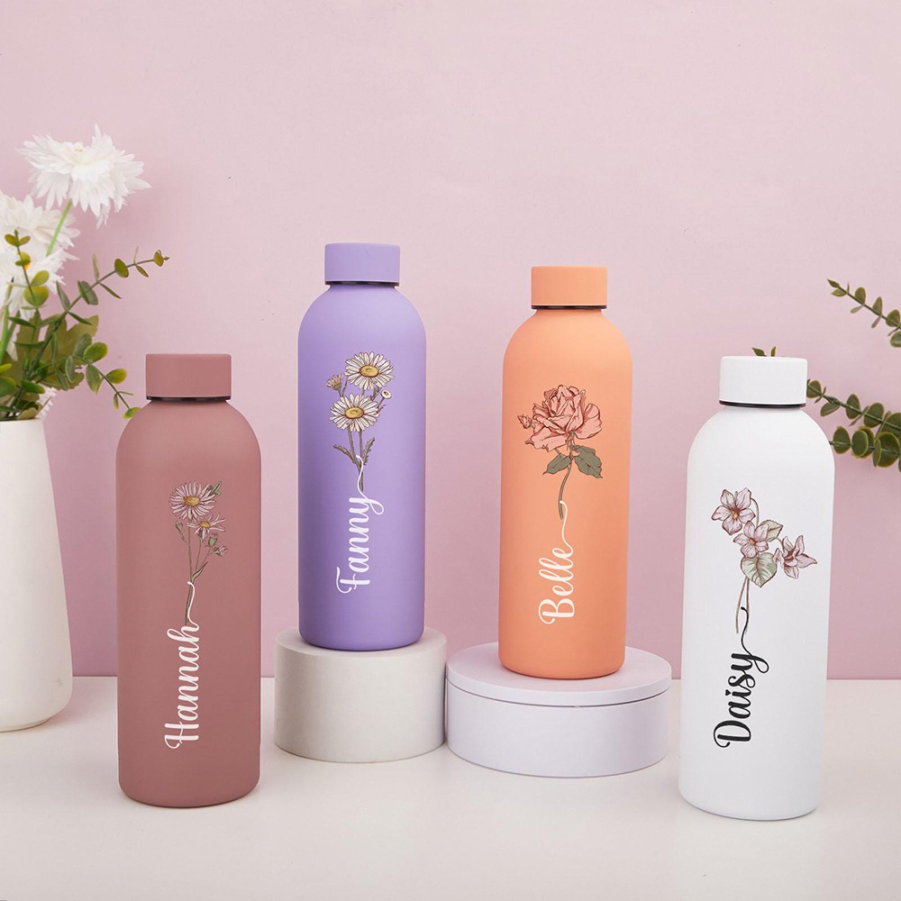 Customized Floral Water Bottle - Sports Water Bottle Insulated 评论和价格