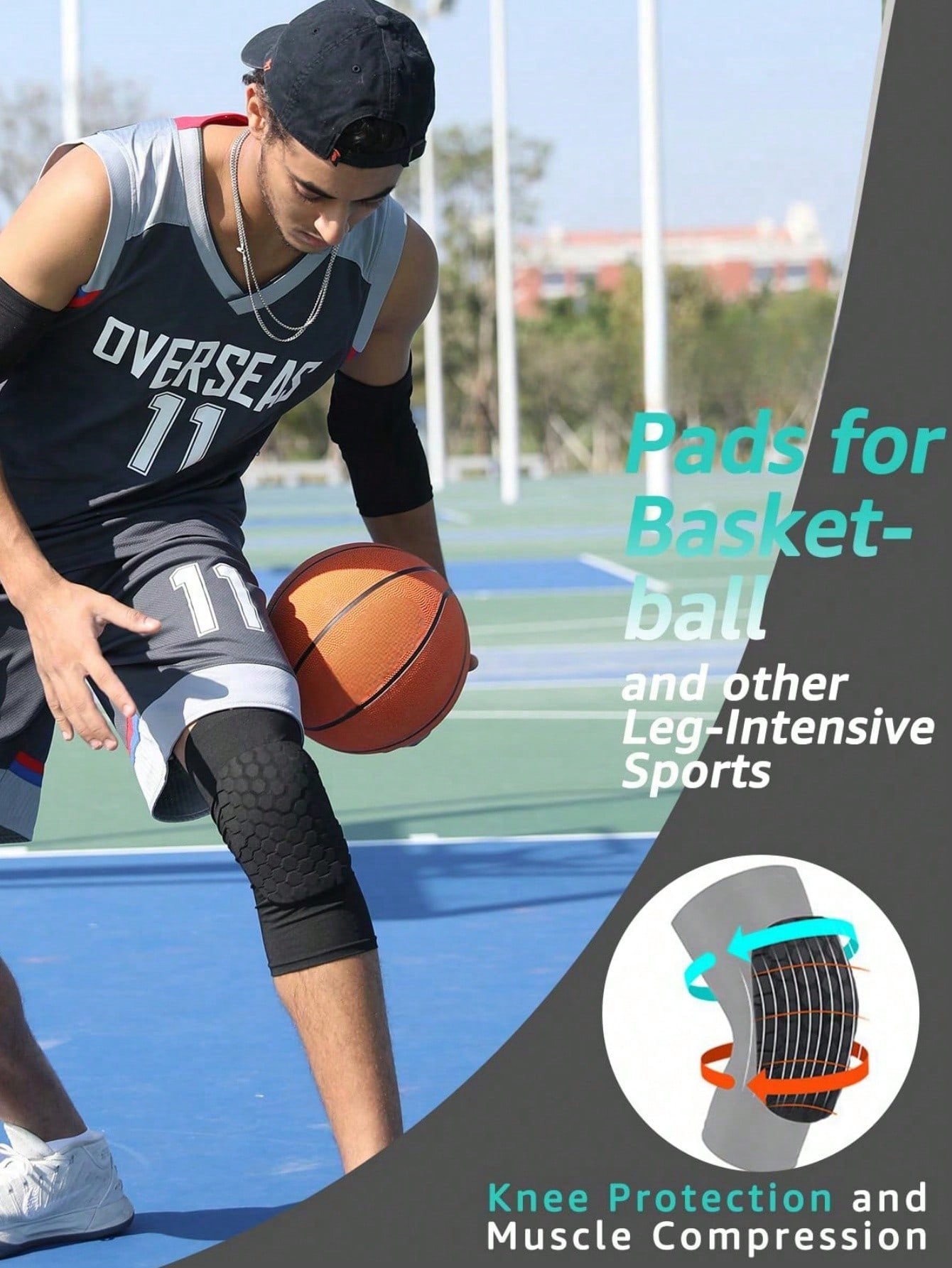 Sports Short Honeycomb Knee Pa - Volleyball Knee Pad 评论和价格