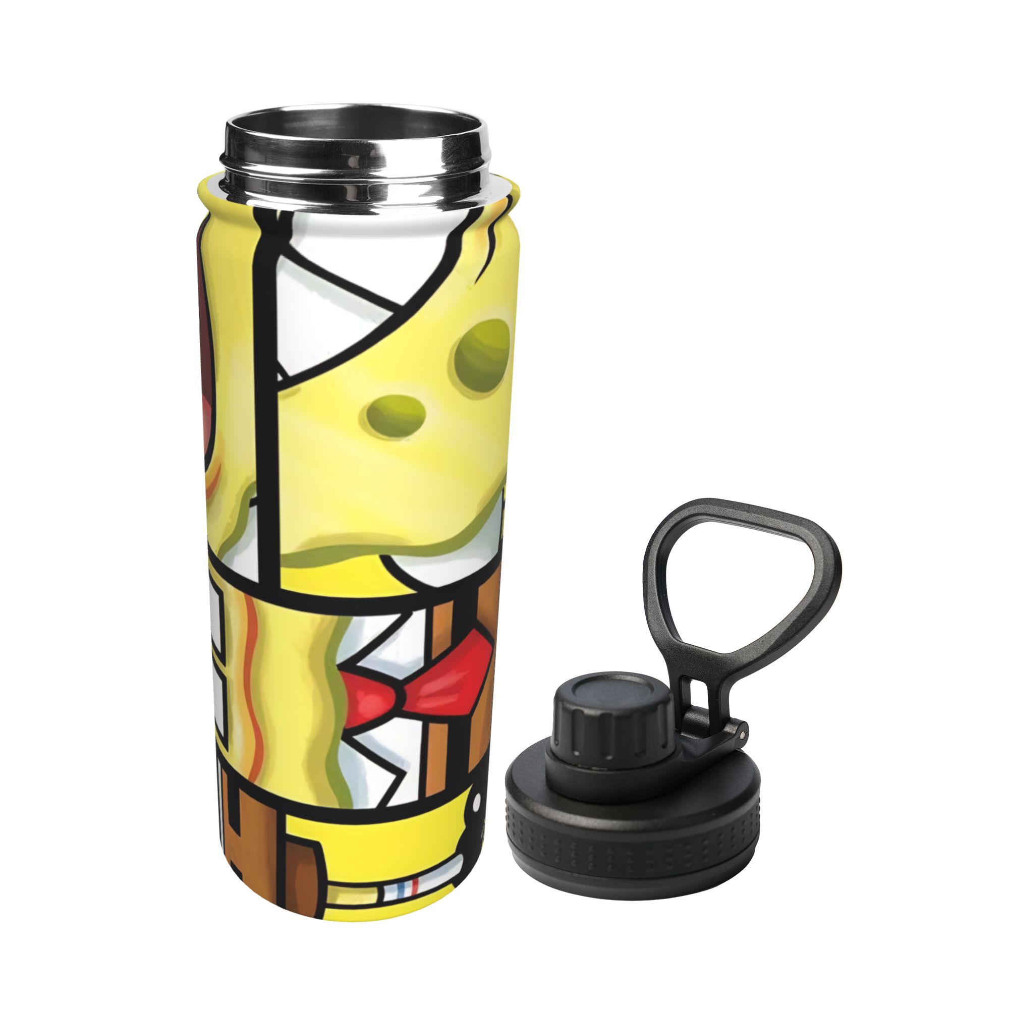 Spongebobs Cartoon 18OZ Sports - Sports Water Bottle Insulated 评论和价格