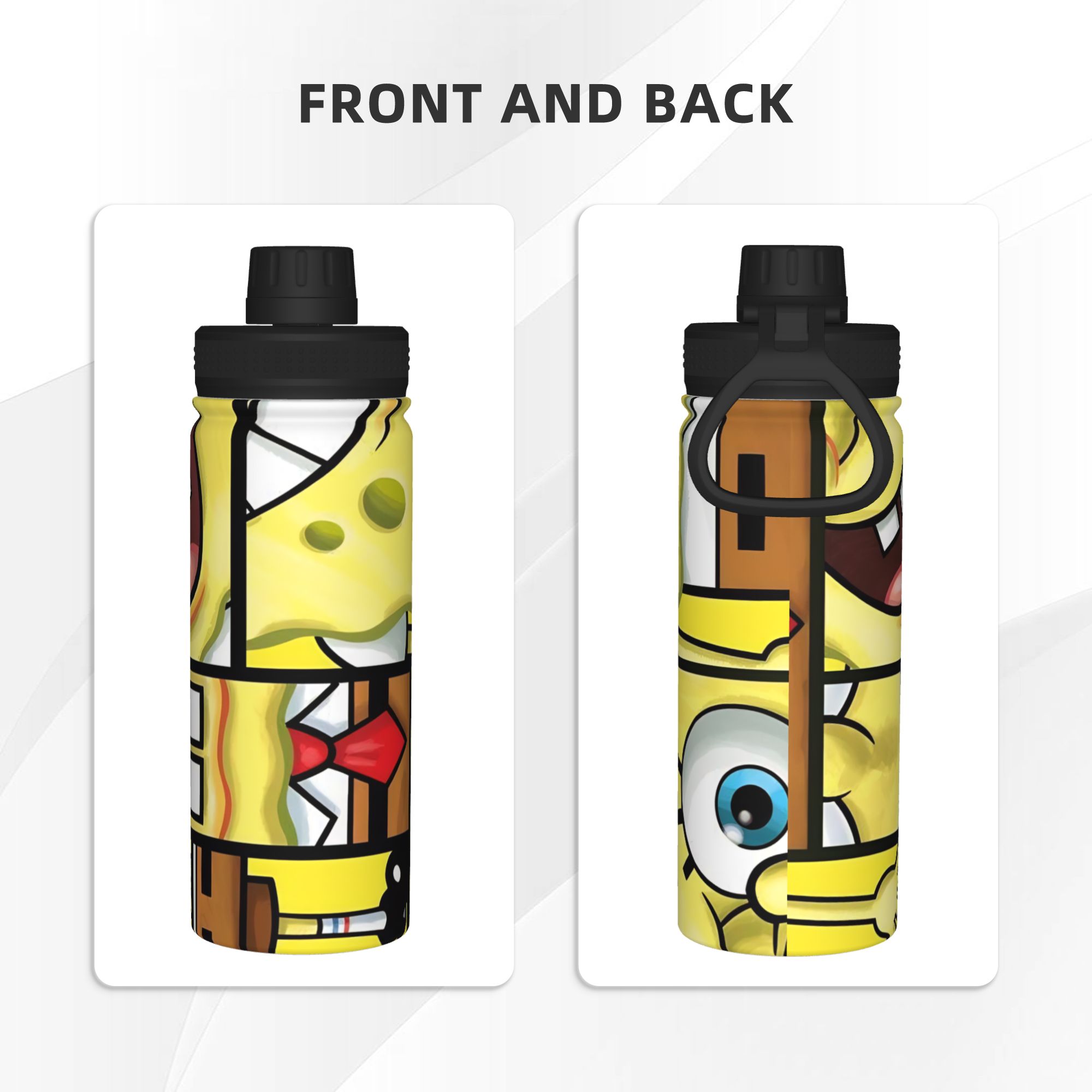 Spongebobs Cartoon 18OZ Sports - Sports Water Bottle Insulated 评论和价格