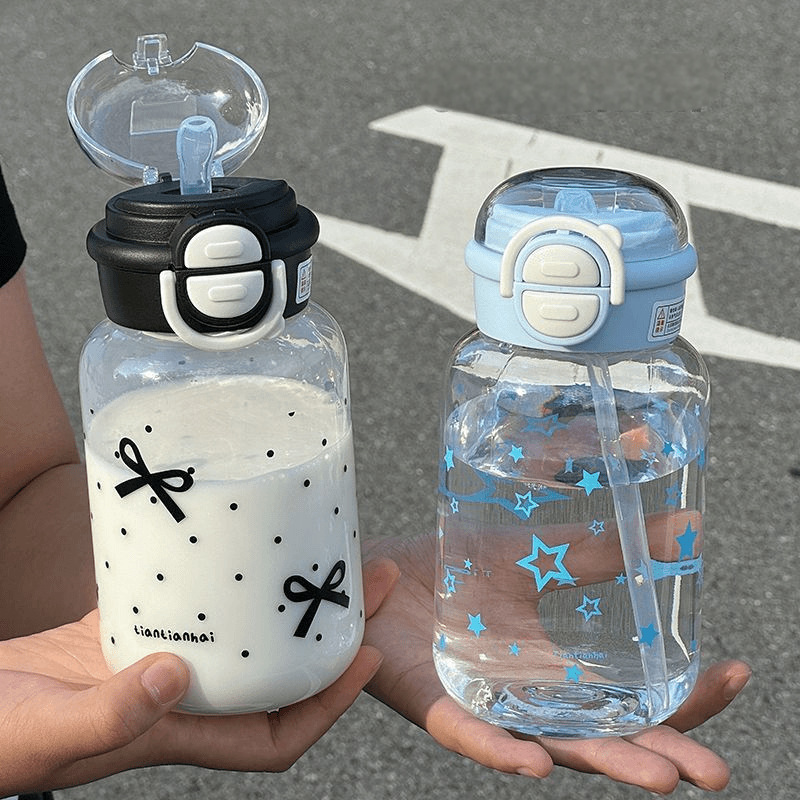 Cute Water Bottle with Straw P - Sports Equipment 5 Years Old 评论和价格