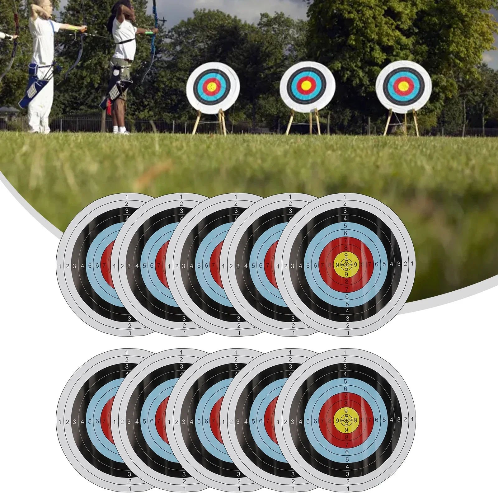 10pc 40x40cm Archery Targets P - Archery Target Face 评论和价格