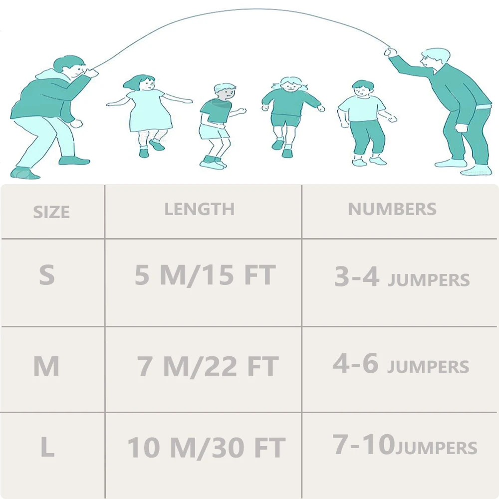 ZHUOHUA 5M-10M Long Jump Rope  - Jump Rope Double Dutch 评论和价格