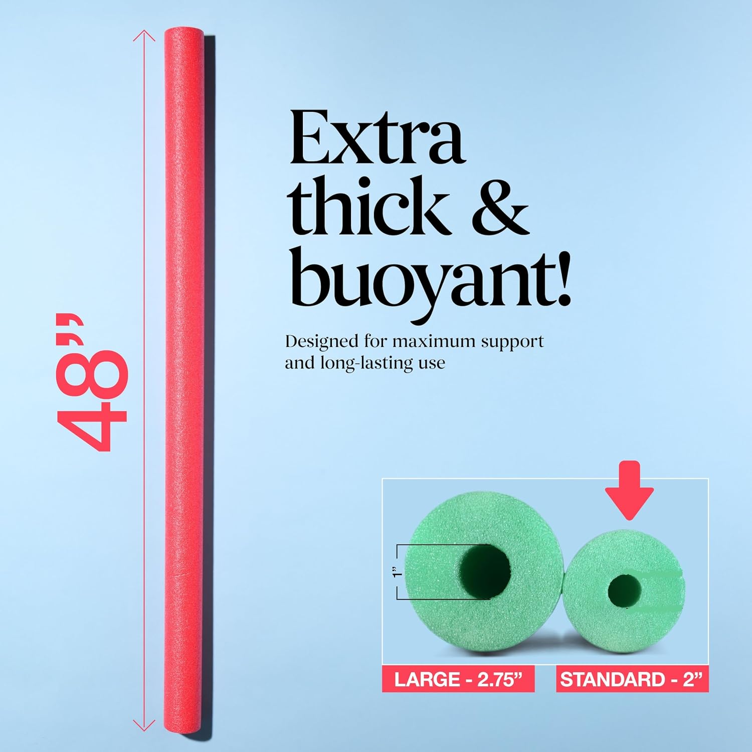 40 Pack Pool Noodles Foam - 4  - Foam Pool Noodle 评论和价格