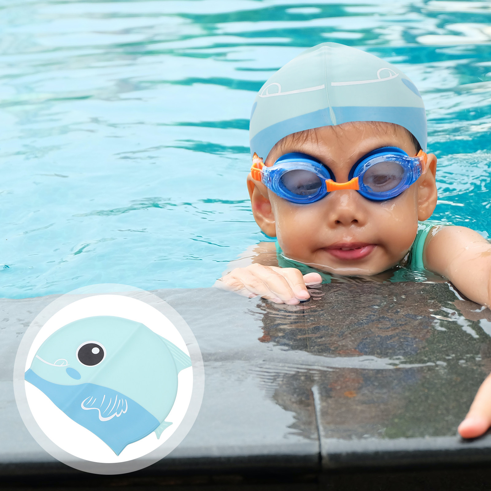 Silicone Swim Cap Cartoon Kids - Swim Cap Silicone 评论和价格