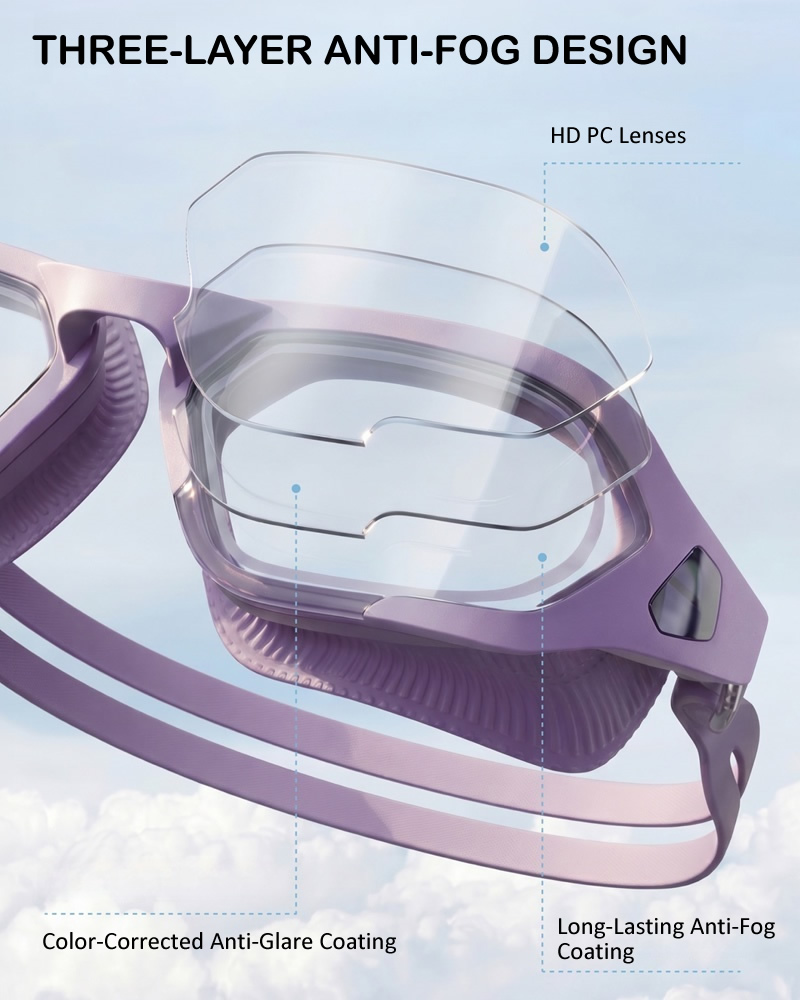 NEW HD Anti Fog Swimming Goggl - Swim Cap Silicone 评论和价格